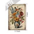 thumbnail image 5 of Wildflower Aluminum Sign 5.5x8 inches Vintage Metal Sign for Street Garage Family Cafe Bar Farm Country Bathroom Wall Decor Rustic Spring Farmhouse Decor, 5 of 6