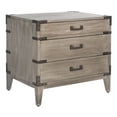 thumbnail image 5 of SAFAVIEH Couture Nisha Glam Nightstand with 3 Drawers, Light Grey, 5 of 16