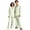 Light Green(Striped), variant on Couple Matching Pajamas Long Sleeve His and Hers Pajamas Sets Sleepwear Striped Button Down Warm 2 Piece Set Loungewear Dark Gray XXXL