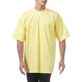 thumbnail image 5 of Pro Club Men's Heavyweight Cotton Short Sleeve Crew Neck T-Shirt,Yellow,XL, 5 of 5