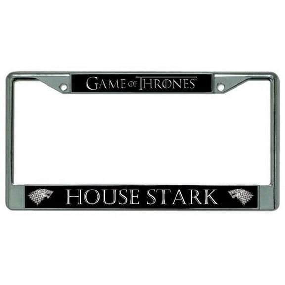 House Stark Chrome License Plate Frame