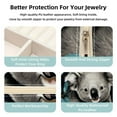 thumbnail image 3 of Koala Travel Portable Square Jewelry Box Organizer for Rings Earrings Necklaces Bracelets Girls Women, 3 of 6