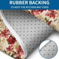 thumbnail image 4 of Multicolor Christmas Floral Pattern Bathroom Rugs Sets 3 Piece,Toilet Cover Set,Absorbent Non Slip Bathroom Mats Sets with U-Shaped Contour Rug Toilet Rug Set, 4 of 5