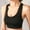 Black, variant on VISALY Sports Bras High Impact Sports Bras For Women Women Sports Bras Strappy Padded Medium Support Yoga Bra Workout Bra Workout Tops For Women Yoga Sports Bra Wireless Bras Comfortable Bras Black L