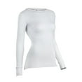thumbnail image 2 of 5000LS Women's White Warmwear Traditional Waffle Knit Thermal Top, 2 of 2