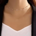 thumbnail image 3 of CFIOZYOS Gold Pearl Necklace for Women, 14K Gold Plated Layered Pearl Necklaces for Women Trendy Simple Herringbone Chain Pearl Necklace for Women Gold Jewelry Gifts, 3 of 10