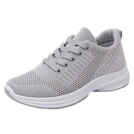 

Casual shoes for Women Thick Sole Sneakers Wedge Heel Breathable Casual Shoes Fashion Soft Sole Casual Shoes Soft Sole Breathable Casual Shoes Grey