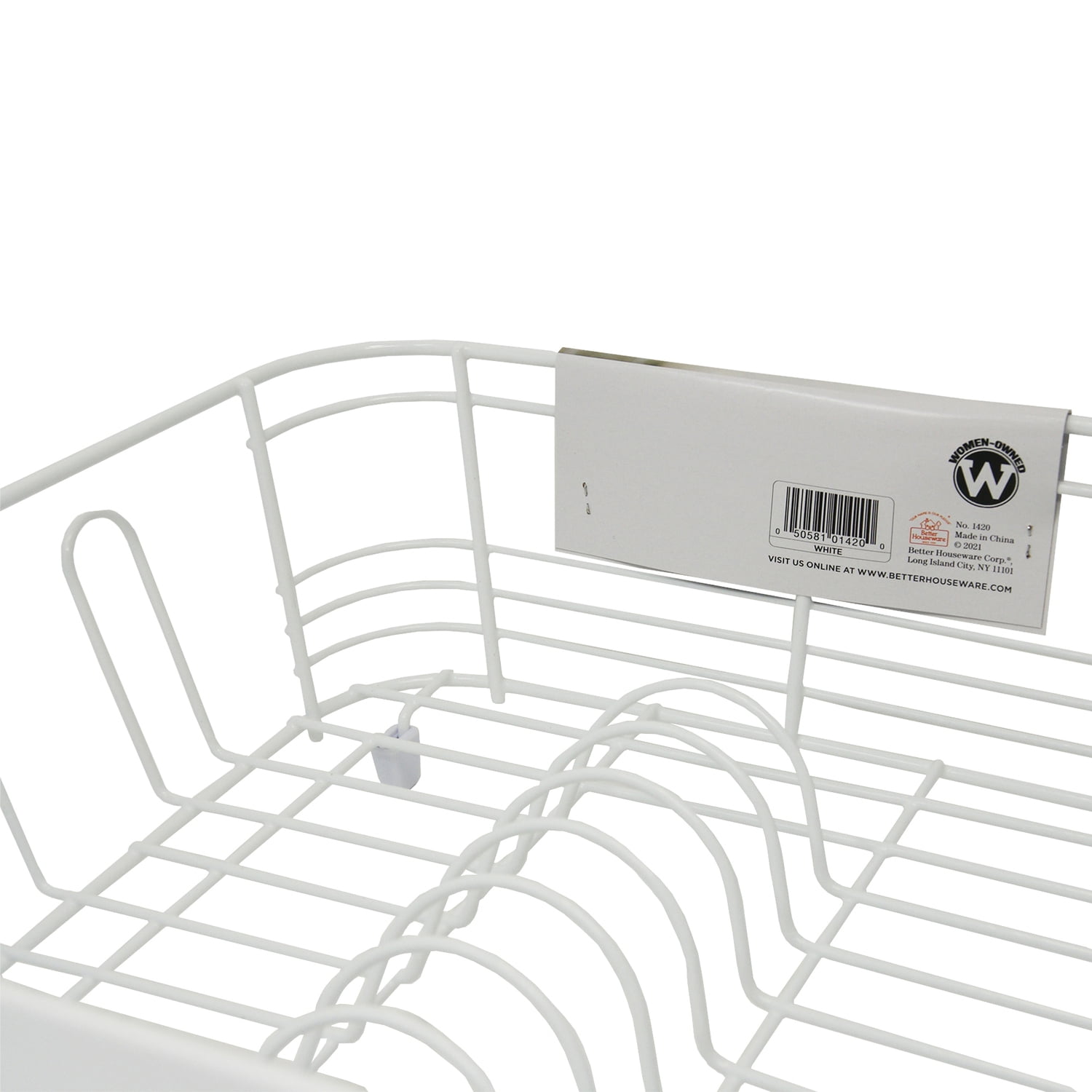 Better Houseware 1424/W Extra-Large Coated Steel Sink Protector (White)
