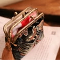 thumbnail image 2 of Original Hand-made Silk Tapestry Satin Top Grade Exquisite Buckle Coin Purse, 2 of 6