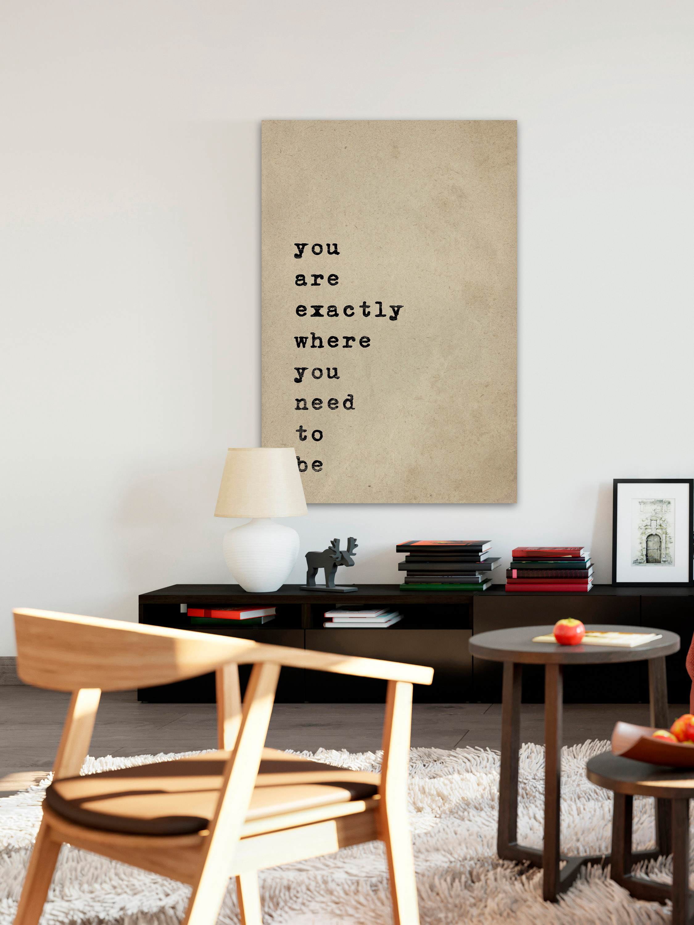 Where You Need to Be Painting Print on Wrapped Canvas