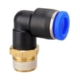 thumbnail image 1 of 50 pcs PL Lote de codo 4 -M5 6-M5 Conector de aire Acceso neumático Accesorios rápidos 1/8 "1/4" 3/8 "1/2" Hilo masculino Push in, 1 of 7