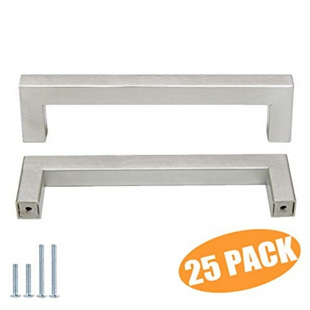 modern kitchen cabinet hardware 25 pack probrico stainless steel modern kitchen cupboard handles 5 inch holes centers cabinet drawer pulls brushed nickel 55 inch total length modern kitchen cabinet hardware 25 pack probrico stainless steel modern kitchen cupboard handles 5 inch holes centers cabinet drawer pulls brushed nickel 55 inch total length