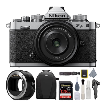 UPC: 0196271218418 | Nikon Z fc Mirrorless Camera with 28mm Lens & FTZII Mount Adapter Dlx Bundle