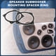 thumbnail image 2 of Adaptador de Espaciador de Altavoz Tweeter Unique Bargains para Hyundai de 6.5" 2 Pcs, 2 of 7