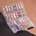 thumbnail image 4 of Caja de almacenamiento de arte de uñas a prueba de polvo transparente de gran capacidad Caja para usar uñas Estilo de exhibición de puntas de arte, 4 of 4