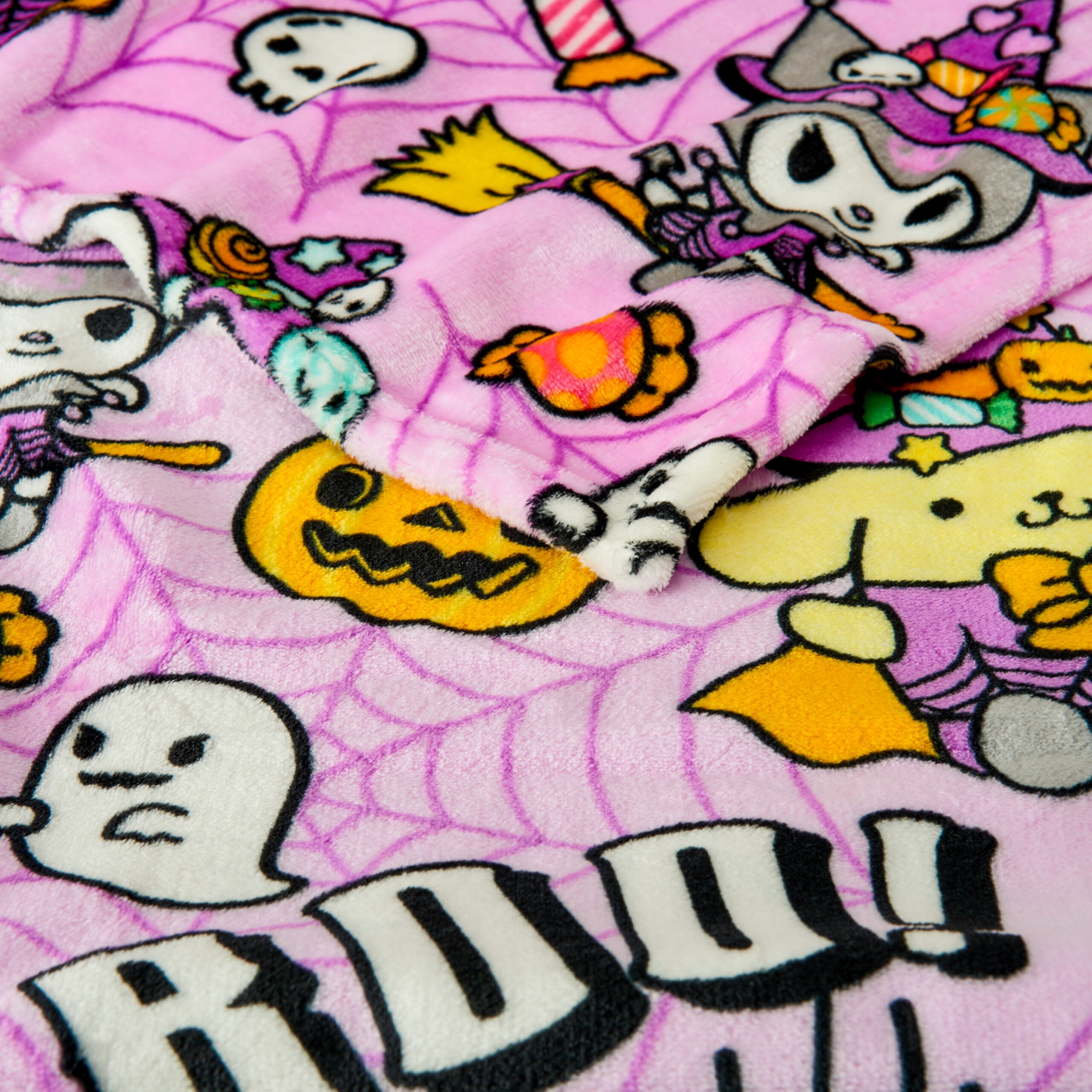 Hello Kitty & Friends Witch Set Silk Touch Throw Blanket with Cloud Plush