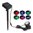 thumbnail image 1 of Luz subacuática con energía solar, focos sumergibles multicolores para estanques, lámpara de paisaje impermeable para decoración de piscina de jardín 1 lámpara Macarena Luz del estanque, 1 of 8