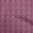 thumbnail image 1 of oneOone Cotton Silk Yellow Fabric Floral Quilting Supplies Print Sewing Fabric By The Yard 42 Inch Wide, 1 of 5