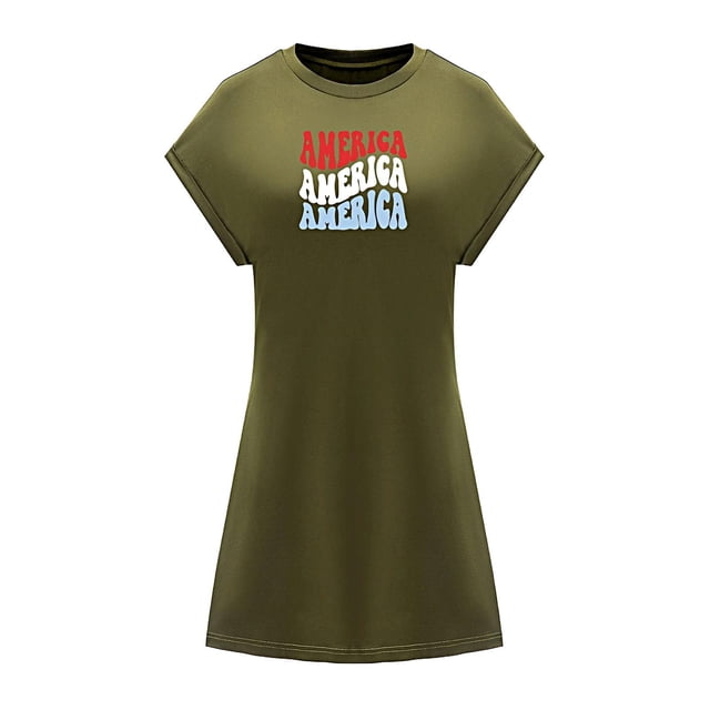 Vestido corto de verano para mujer, vestido clásico hasta la , suave, para mujer M