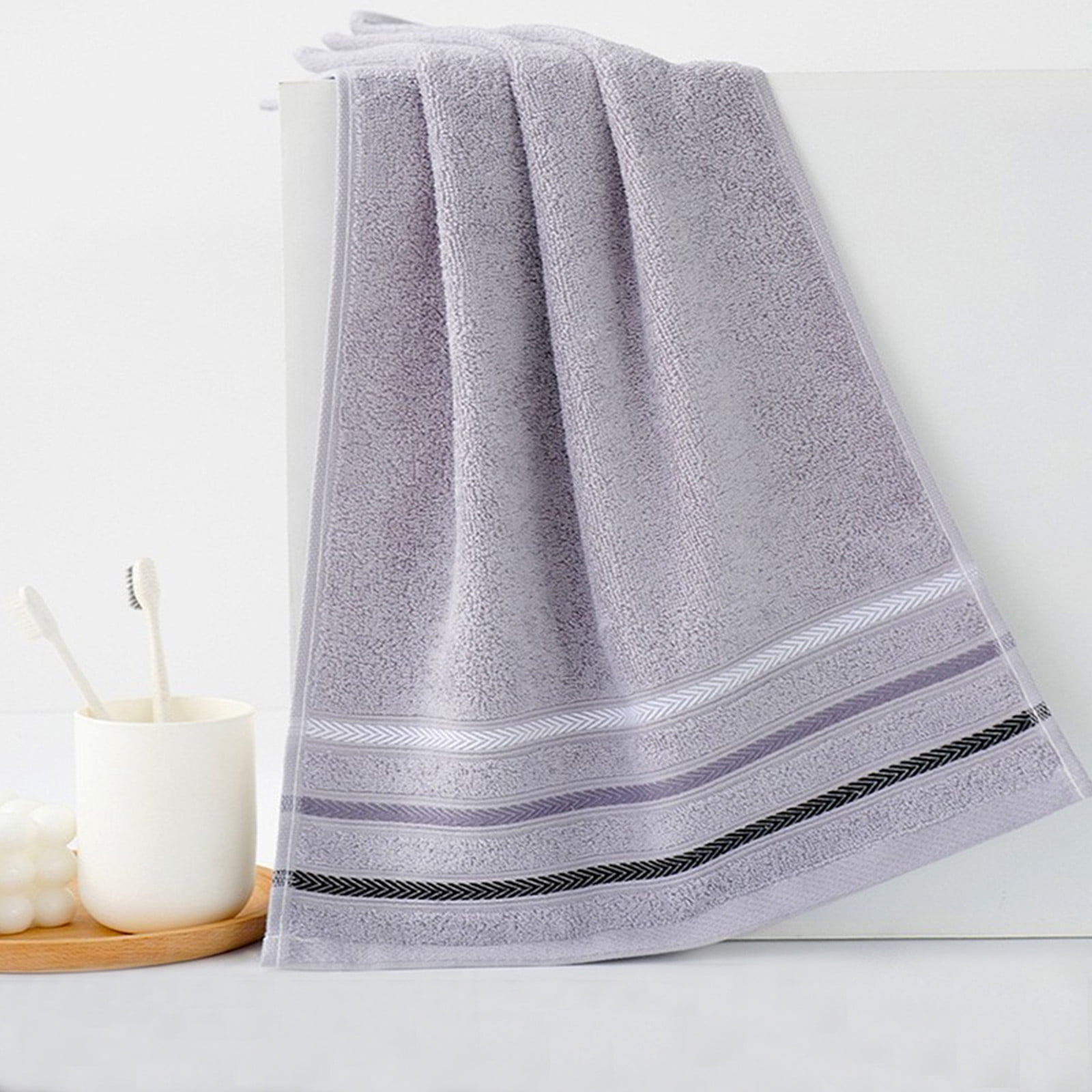 Hiroekza 12-Pack 100% Cotton Hand Towels Set for Bathroom Bath Sheets - Soft, Skin-frindly, Absorbent Towels for Bathroom, Gym, Spa, Hair Care, Facial Towels for Estheticians, Massage Towels Gray