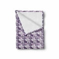 thumbnail image 2 of Butterfly Soft Flannel Fleece Throw Blanket, Exotic Wings Pattern Abstract Pattern in Pink and Purple Shades, Cozy Plush for Indoor and Outdoor Use, 60" x 80", Pale Pink Lavender, by Ambesonne, 2 of 6