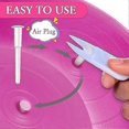 thumbnail image 4 of Exercise Ball Hand Pump Fitness Yoga Ball Air Pump Ball Inflator Pump With 2 Pieces Exercise Ball Plug Removers And 10 Pieces Exercise Ball Air Plugs, 4 of 5