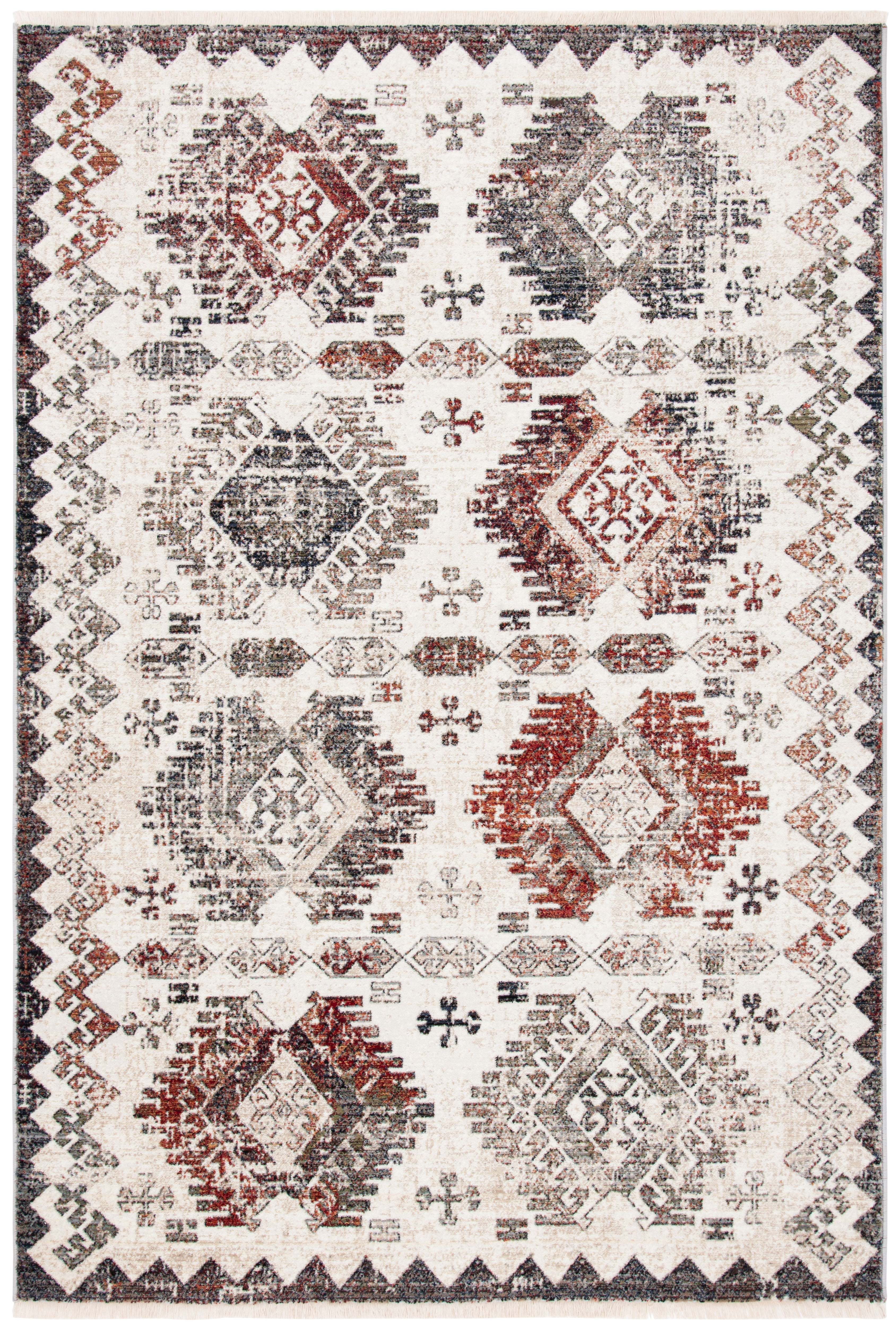 Safavieh Herat Syeda Oriental Area Rug, Cream/Gray, 4' x 6'