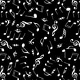 thumbnail image 5 of Create It 18"x21" Cotton Music Notes Precut Sewing & Craft Fabric, Black 10 Pieces, 5 of 9