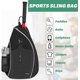 thumbnail image 5 of Ytonet - Bolsa de tenis, mochila padel resistente al agua raquetero, cruzada mochila tennis bag para hombres mujeres, para raquetas b&aacute;dminton, squash, pickleball, pelotas otros accesorios d, 5 of 8