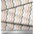 thumbnail image 2 of Soimoi Poly Georgette Fabric Waves Artistic Printed Fabric 1 Yard 42 Inch Wide, 2 of 3