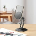 thumbnail image 4 of Yonrjhukm Foldable Metal Magnetic Mobile Phone Stand for Desk, Rotatable Multifunctional Stand for Live Streaming, TV Watching, and Video Calls, Sturdy and Space-Saving Design, 4 of 5