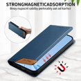 thumbnail image 2 of Funda Tipo Cartera de Cuero Sintético para Samsung Galaxy S24 Ultra Bloqueo RFID, con Ranuras para Tarjetas y Bolsillo para Efectivo, Cierre Magnético Fuerte Azul, 2 of 6