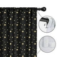 thumbnail image 4 of Blackout Kids Curtains,Black Gold Star Pattern Childrens Insulated Curtains Set Of 2,Bedroom Essentials,Toddler Room Decor 42x54in(106x137cm), 4 of 5
