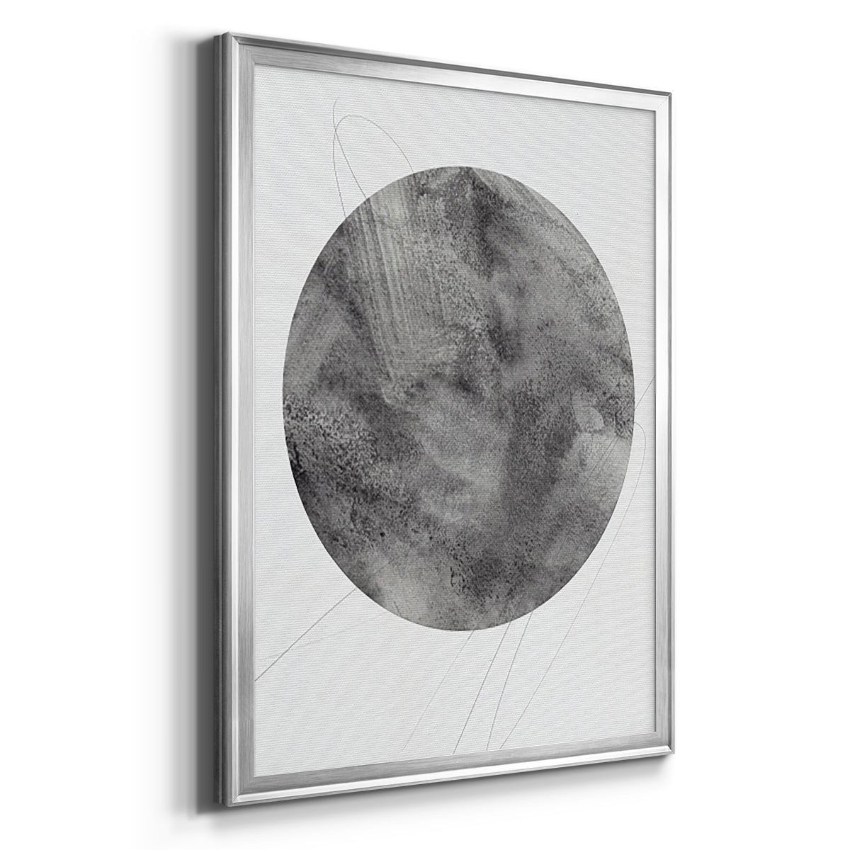 Graphite Moon II Premium Framed Print, in Gold, Black, or Silver - Ready to Hang