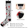 thumbnail image 3 of FREEAMG 1 Pairs Cute Hearts Pandas Compression Socks for Women Men Knee High Stocking for Running,Athletic,Medical, 3 of 7