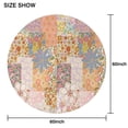 thumbnail image 6 of Pioneer Flower Floral Print Pattern Round Tablecloth 60"x60",Wrinkle Wipeable Table Cloth for Kitchen Dining Room Picnic Patio Party, 6 of 6
