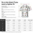 thumbnail image 6 of Lsque Cartoon Animals pattern Hawaiian Shirt for Men, Unisex Summer Beach Casual Short Sleeve Button Down Shirts-3X-Large, 6 of 9