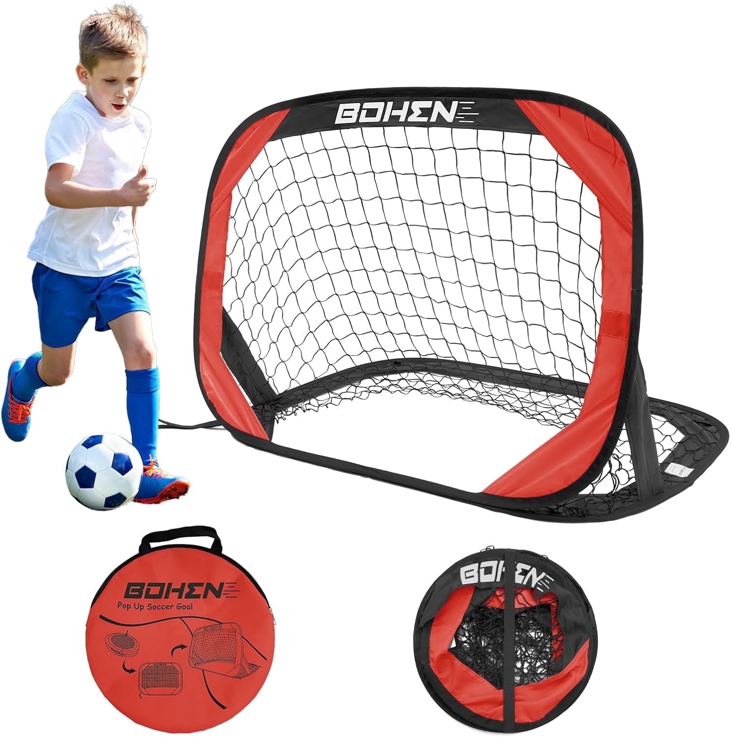 No.39065 ミッキーマウス WITH FOOTBALL 4点セット Disney Mickey Mouse Soccer Net with Ball & Pump, Multicolor, Kids