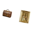 thumbnail image 4 of Organizador de joyas vintage de madera y resina con marco de fotos frontal de cristal. decorativo para guardar anillos y bisutería., 4 of 7