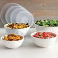 thumbnail image 2 of Nordic Ware 8 Piece Covered Bowl Set, White, 2 of 3