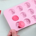 thumbnail image 6 of Rose Silicone Mold, Ngxiha 1 Pcs Rose Chocolate Mold 15 Cavity Silicone Roses Molds for Chocolate, Candy, Ice Cube, Gummy, Jello, Jelly, Cupcake Decorations, Candles, Soaps, 6 of 7