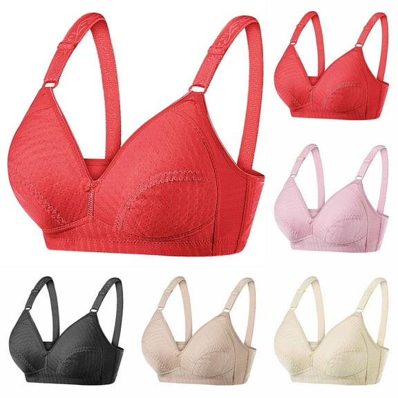 Darzheoy Bras for Women No Underwire Women's Bra Wire Free Underwear OnePiece Bra Everyday Underwear Bras Sexy Bras for Women 90C