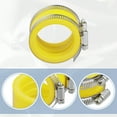 thumbnail image 3 of Unique Bargains 45mm ID Yellow Carburetor Adapter Inlet Intake Pipe Manifold Adapter Boot Sleeve Interface with Clamps, 3 of 7
