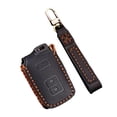 thumbnail image 2 of Lefu Leather Smart Car Key Cover Case Fob Holder For Toyota 4 Runner for Tundra, 2 of 6