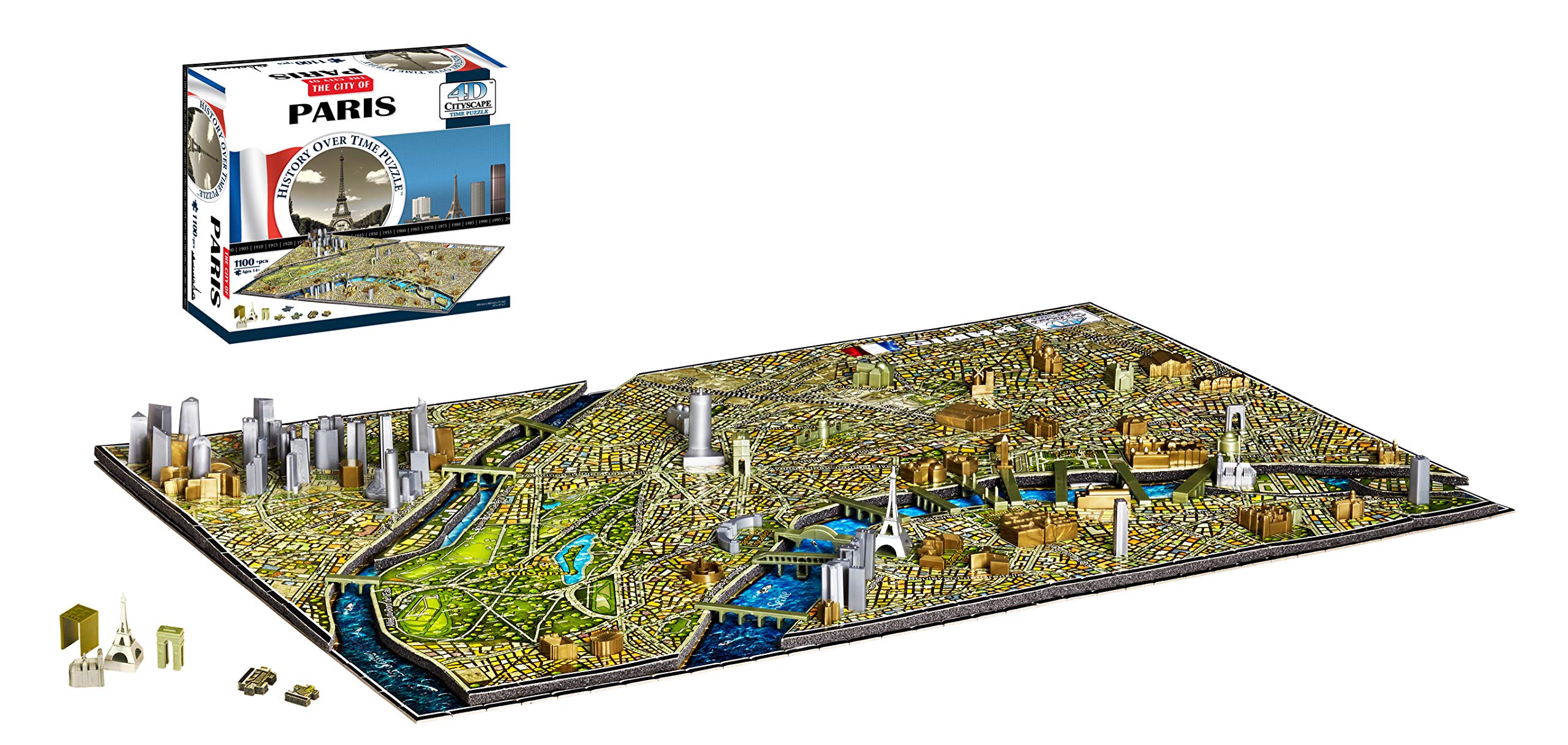 【未組立】４Ｄ ＴＩＭＥ　ＰＵＺＺＬＥ　香港 4D Cityscape 4DHK: 4D TIME PUZZLE - HONG KONG - 1100 pcs