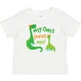 thumbnail image 3 of Inktastic My Oma Loves Me Dinosaur Boys Baby T-Shirt, 3 of 5