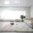 thumbnail image 3 of Soft Rainbow Area Rugs for Girls Room, Fluffy Colorful Rugs Cute Floor Carpets Shaggy Playing Mat for Kids Baby Girls Bedroom Nursery Home Decor, 3 of 7