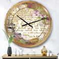 thumbnail image 2 of Designart Oversized Multicolor Analog Round Modern Traditional Wall Clocks, CLM25477-C23, 2 of 3
