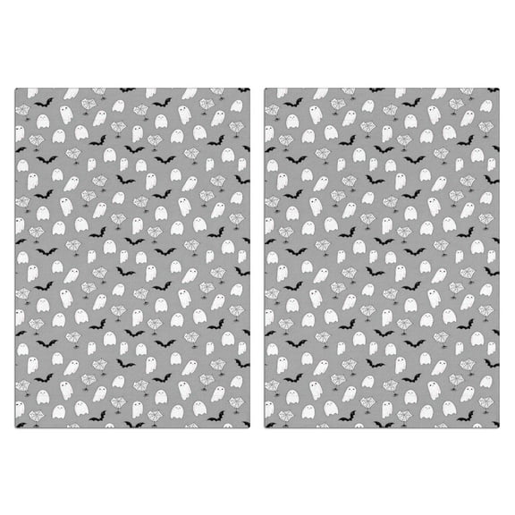 Halloween Kitchen Towels Set of 2, 18x26 Inch Soft Absorbent Dish Towels, Spooky Pumpkin Ghost Tea Towels for Kitchen Holiday Decor, Witchy Hand Towels for Bar, Coffee Station or Home Gift