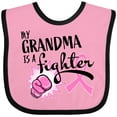 thumbnail image 3 of Inktastic My Grandma is a Fighter Breast Cancer Awareness Boys or Girls Baby Bib, 3 of 4